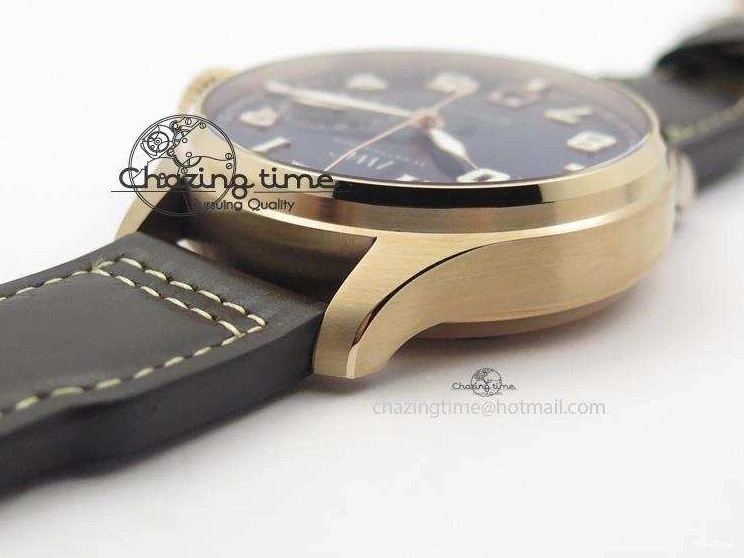 MIROTIME 0705 Big Pilot IW500909 RG ZF 1:1 Best Edition Le Petit Prince On Brown Leather Strap A Breathable 7293